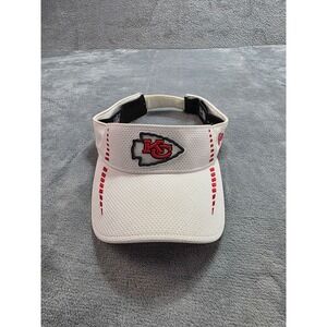 Kansas City Chiefs New Era NFL Visor White Red Mesh Adjustable Hat Sideline